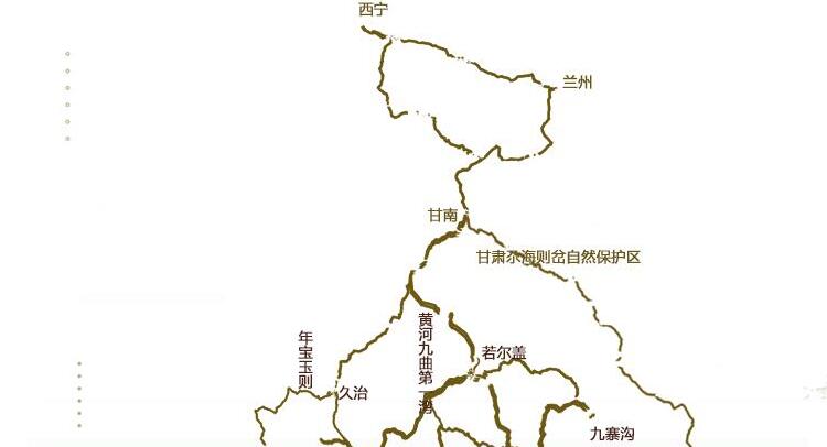 甘南旅游地图